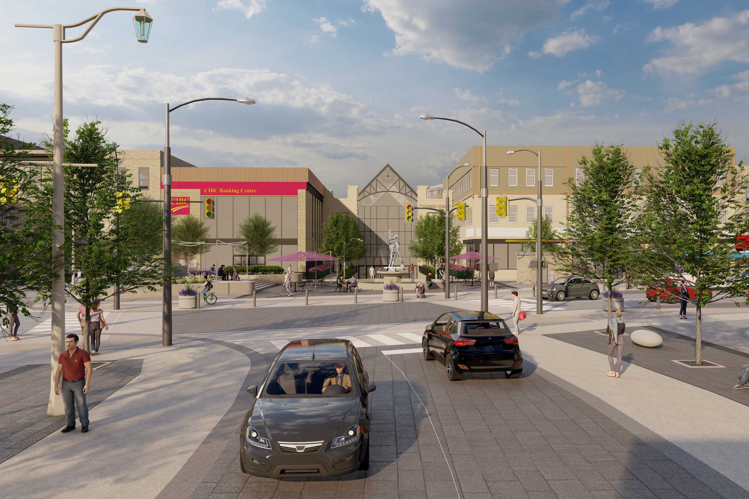 Streetscape View of Quebec Street and St. George's Square