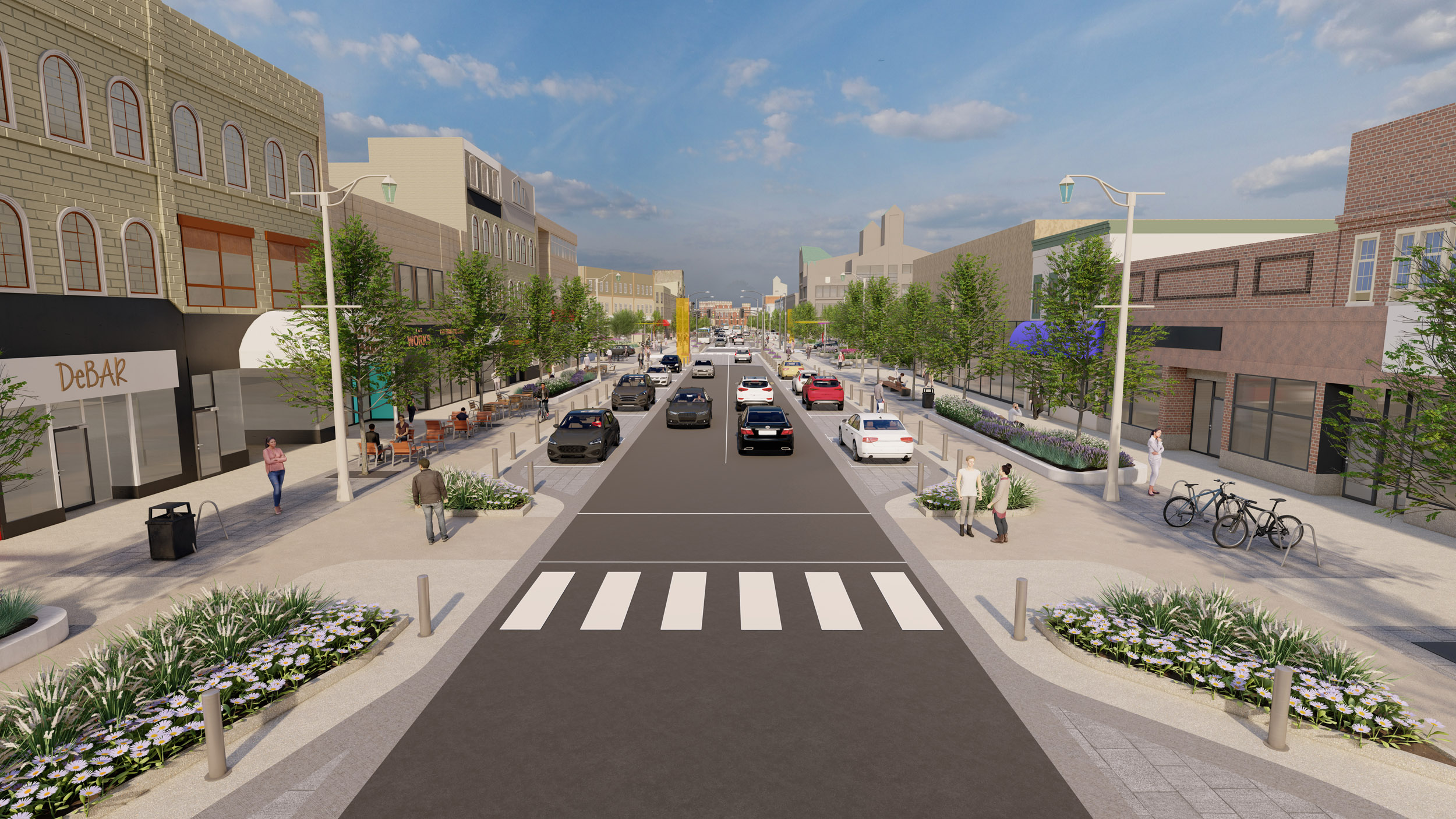 Proposed Streetscape for Wyndham Street North